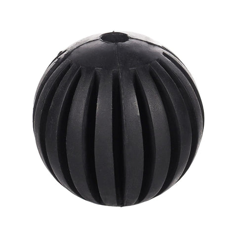 Gladiator 7 Black Rubber Ball Dog Toy - 8cm - Durable - Dental Care - SuperSaverAU - view 1