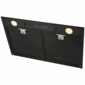 Schweigen 60cm Matte Black Undermount Rangehood - IsoDrive ST Motor, 900m³/h, 57W - UM1390-6BSTPAK