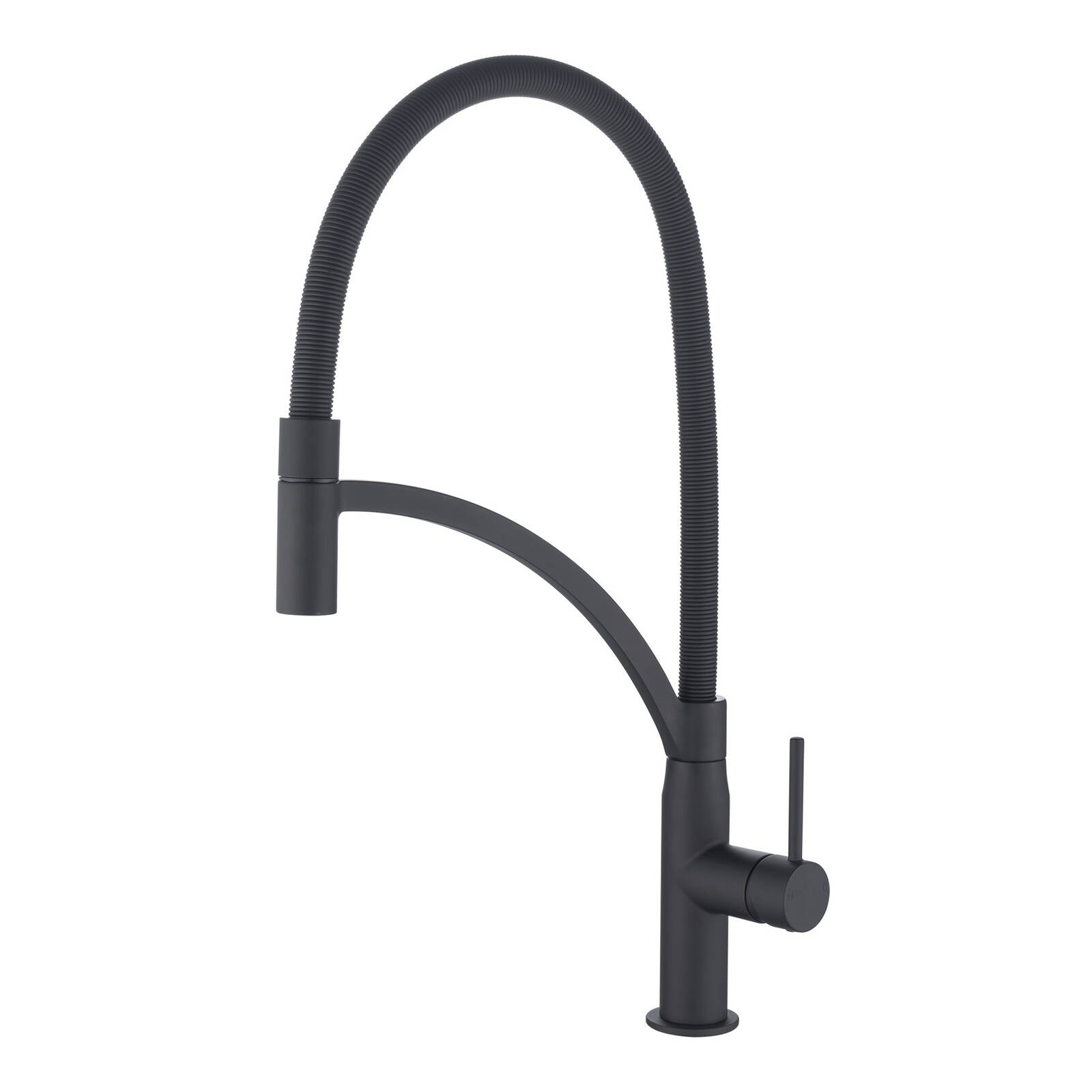 Mondella Resonance 25mm Matte Black Pull-Out Sink Mixer, 6L/min 5 Star WELS Stainless Steel