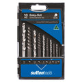 Sutton Tools 10 Piece Screw Extractor Set - Steel