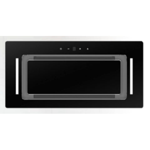 Schweigen 90cm Undermount Rangehood - Black Glass Fascia - 900m³/h - Touch Controls - BGUM9B