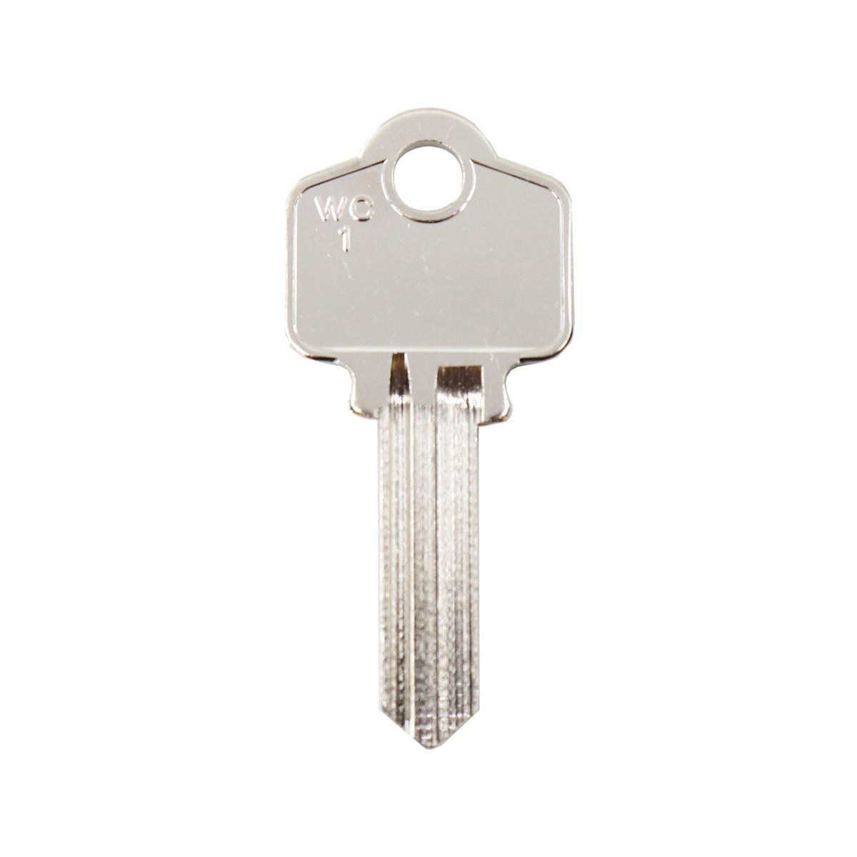 EHI Blank Key - 54mm - Nickel Plated Brass - Silver Colour - SuperSaverAU - view 1