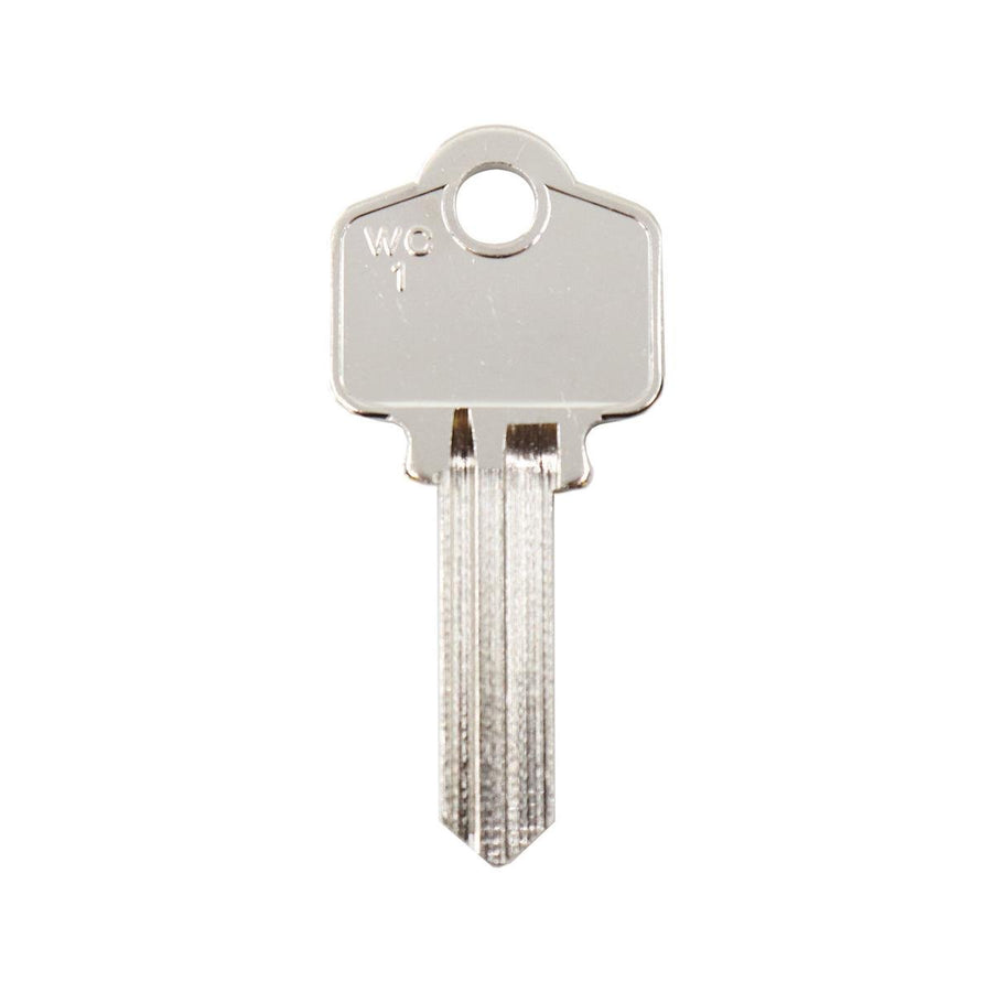 EHI Blank Key - 54mm - Nickel Plated Brass - Silver Colour - SuperSaverAU - view 1