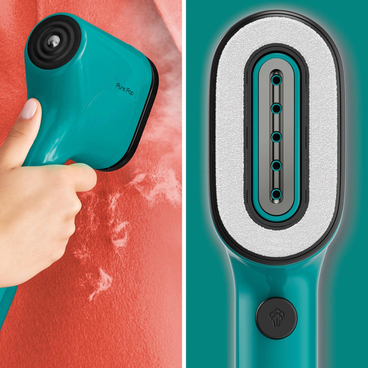 Tefal Pure Pop Handheld Garment Steamer DT2024 - 20 g/min - Teal - Compact