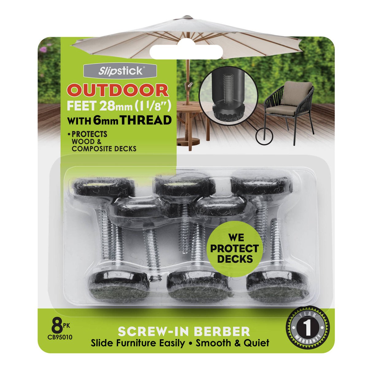 Slipstick M8 Clear Screw Outdoor Tread Berber 28mm - Weatherproof Floor Protection - SuperSaverAU - view 3
