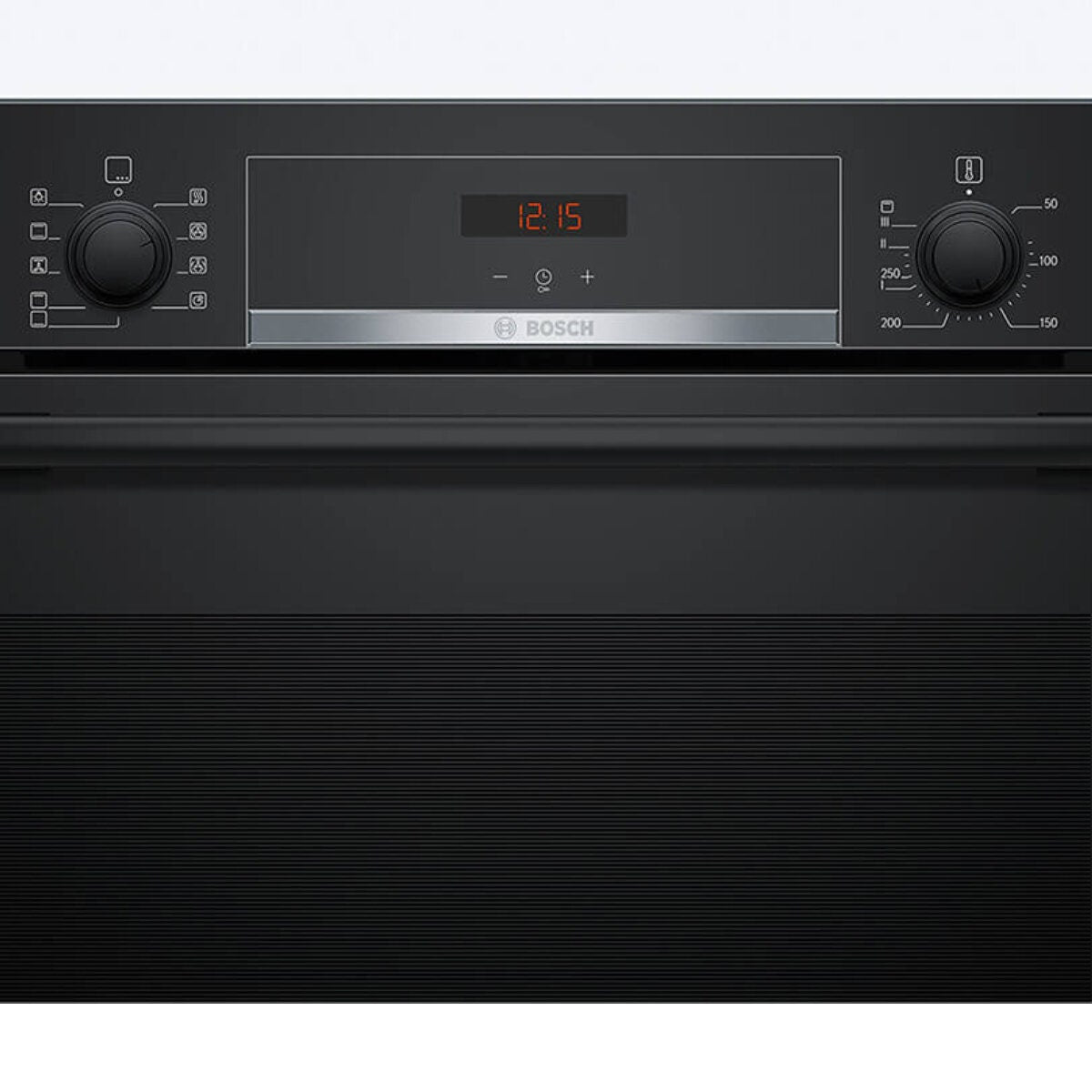 Bosch Series 4 60cm Built-In Electric Oven - 71L, 3D Hotair, EcoClean Direct, Black - HBA534BB3A