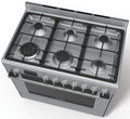 Bosch 90cm Dual Fuel Cooking Pack - 112L Oven, 6 Burner Gas Cooktop, Canopy Rangehood - BSHCOOKPACK6