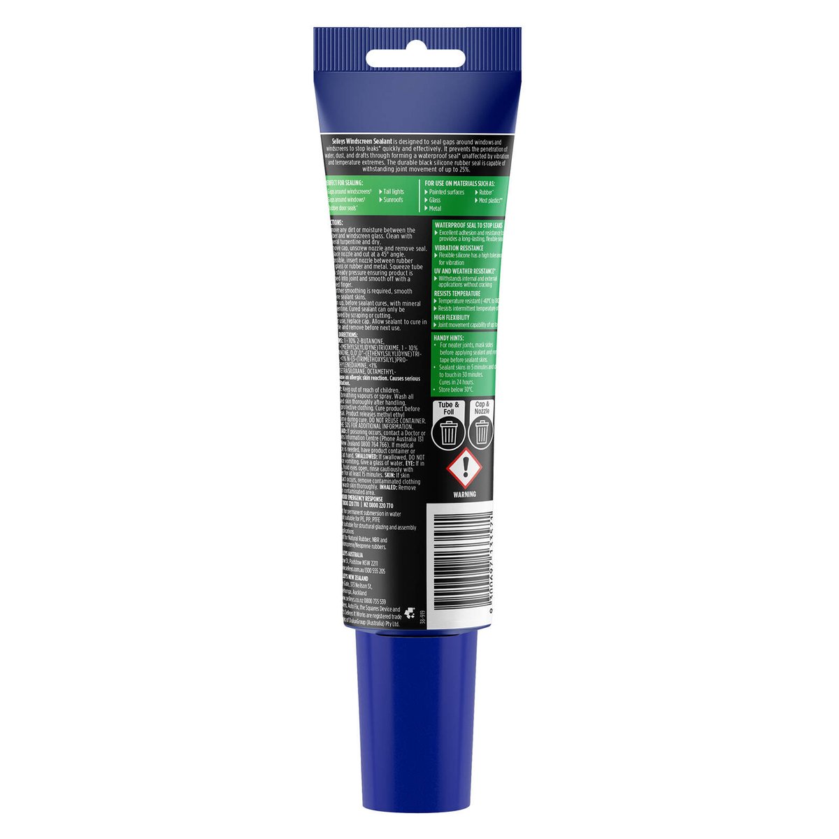 Selleys Autofix Windscreen Sealant 100ml Black - Waterproof - Quick Set - SuperSaverAU - view 2