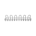 Adoored Decorative Hook Rack - 6 Hooks - Satin Chrome - Easy Installation - SuperSaverAU - view 2
