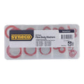 Syneco Assorted Fibre Body Washers 50 Pack - 50 Washers - Red - Sealing Solution - SuperSaverAU - view 1