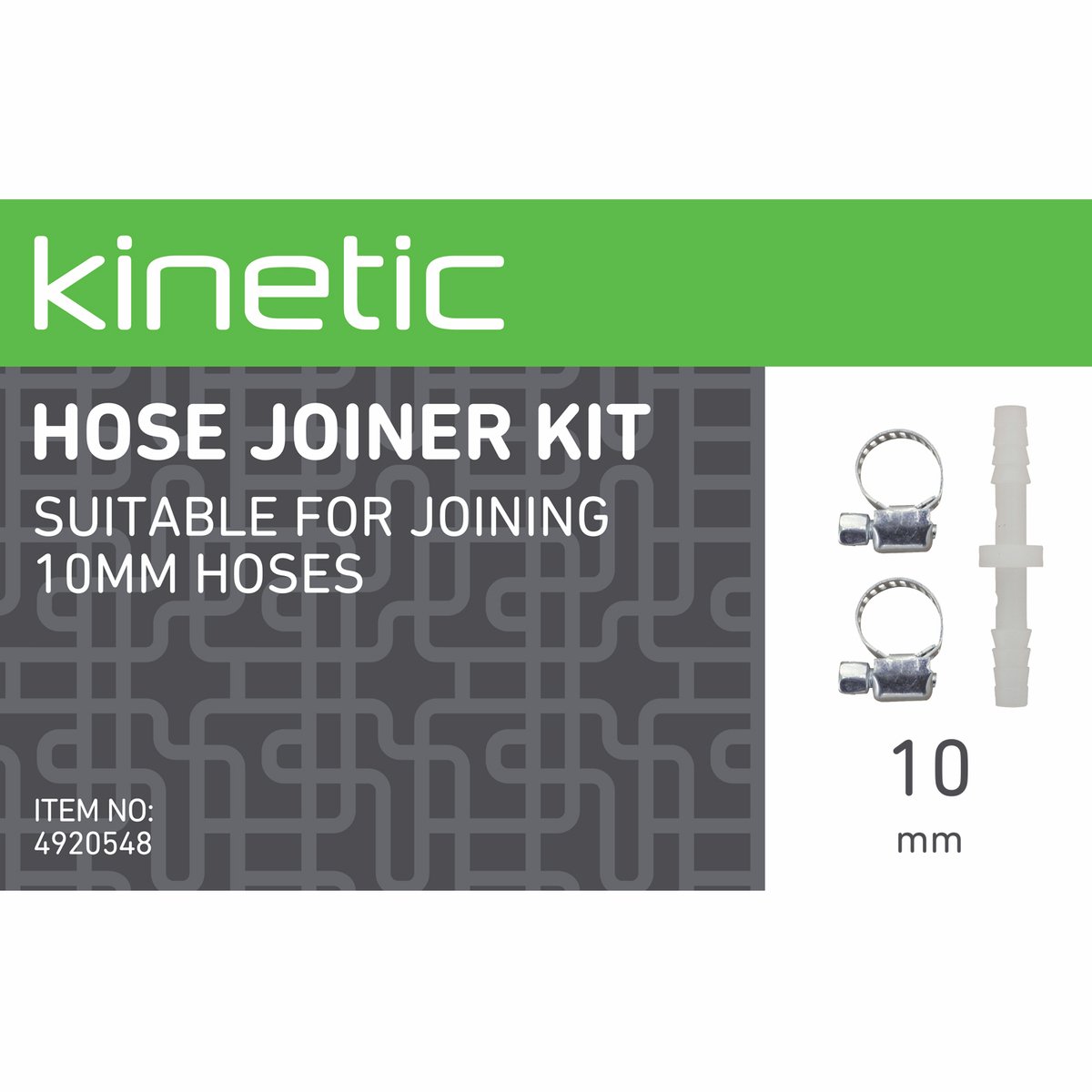 Kinetic 10mm Hose Joiner Kit - 10mm - Polypropylene - Easy To Use - SuperSaverAU - view 2