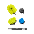 Ryobi 5 Piece Drill Brush Set - 285mm x 90mm x 218mm - Versatile Cleaning Tools - SuperSaverAU - view 1