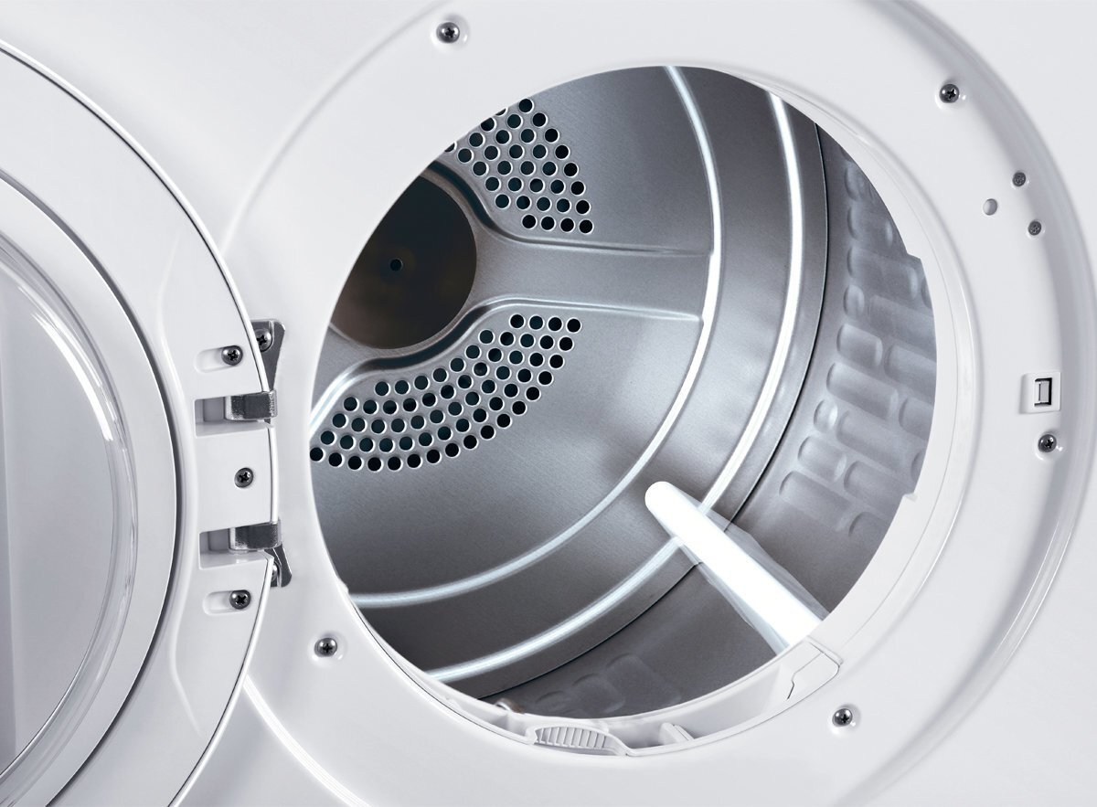 Haier 6kg Vented Dryer - Sensor Drying, Reverse Tumble, Stacking Kit Included, White - HDV60A1