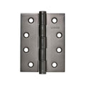 Lemaar Gun Metal Grey Hinge - 100 x 75 x 2.5mm - Fixed Pin - Durable Zinc - SuperSaverAU - view 1