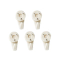 Everhang 4kg White Plastic Picture Hanging Utility Hook - 5 Pack