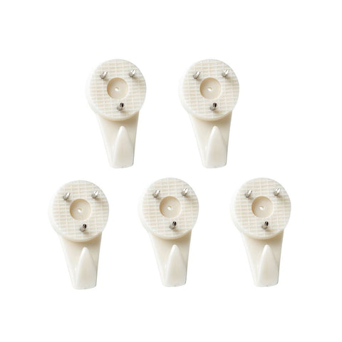 Everhang 4kg Plastic Picture Hanging Hook 5 Pack Easy Install - SuperSaverAU - view 1