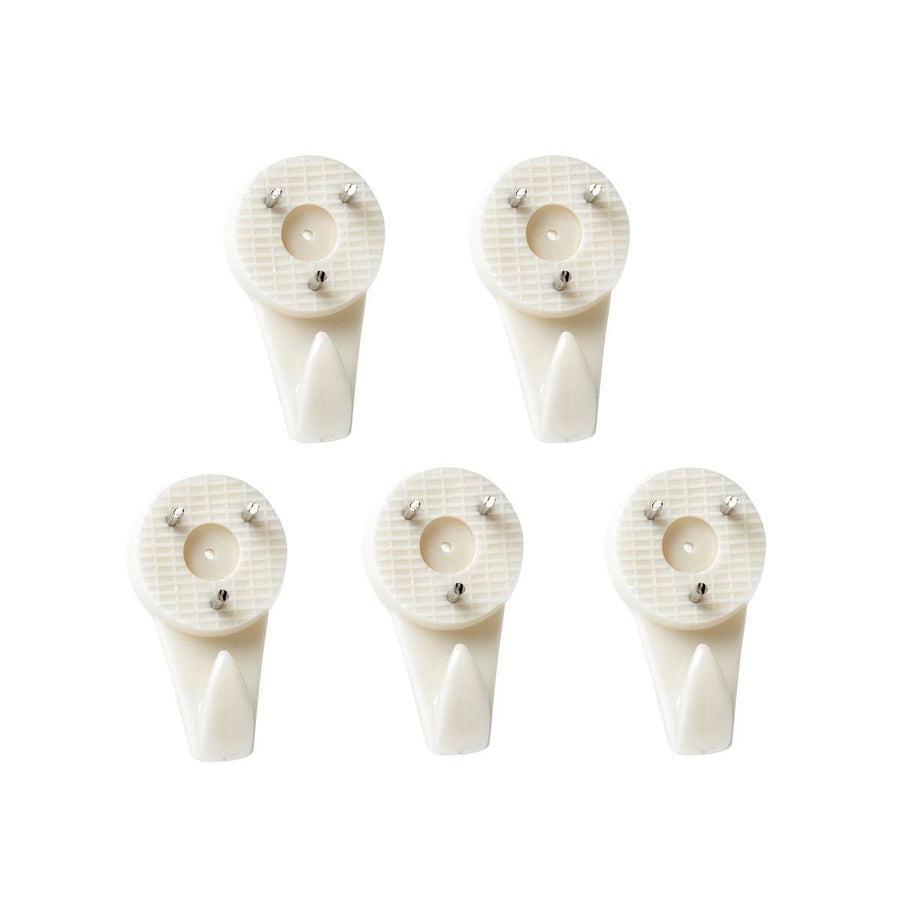 Everhang 4kg Plastic Picture Hanging Hook 5 Pack Easy Install - SuperSaverAU - view 1