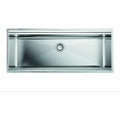 Artinox Layer 104 Workstation Sink - AISI 304 Stainless Steel, 1080mm Wide, Three Mounts - LACCSBR104