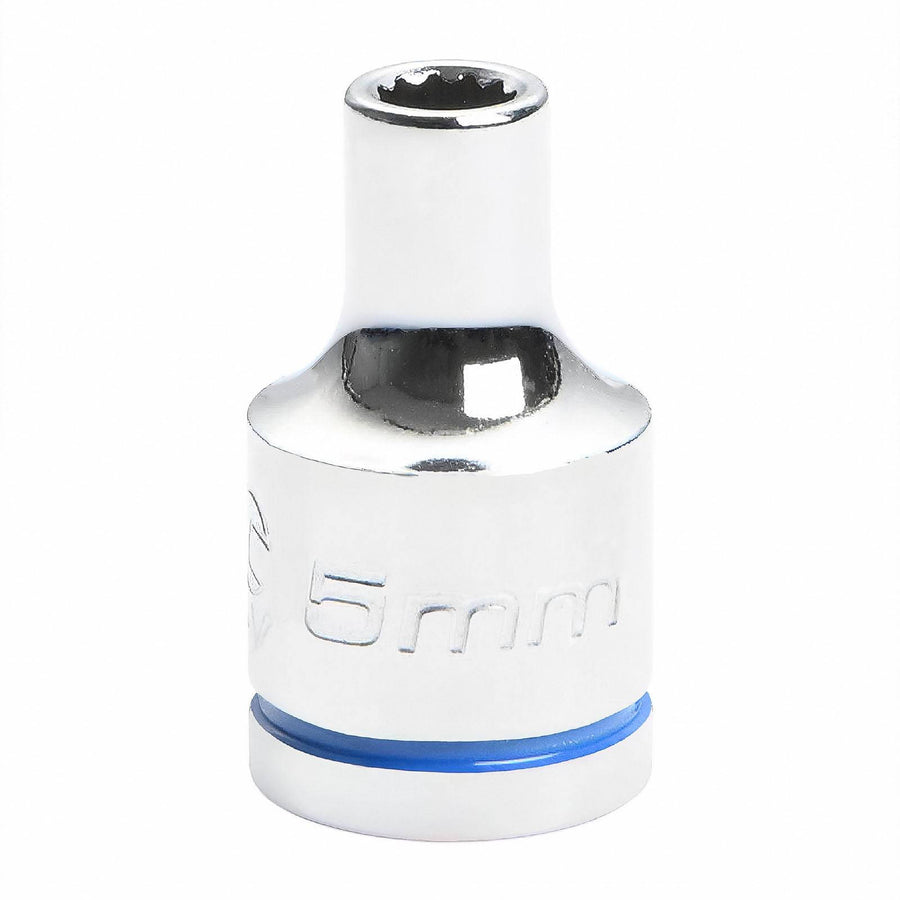 Kincrome 5mm 3/8" Drive Socket, 12 Point Chrome Vanadium Mirror Polish