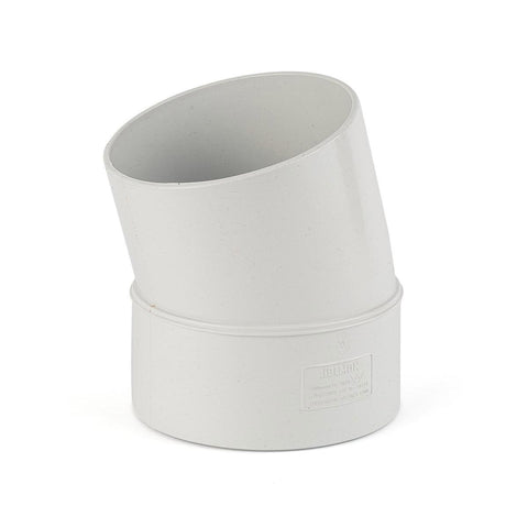 Holman PVC DWV Bend - 100mm - Grey - Male & Female 15° - SuperSaverAU - view 1
