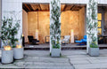 Planika Jar Commerce Bio-Ethanol Patio Heater - Concrete Base, Glass Cylinder, 6.5 Hour Burn Time - JARCOM