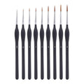 Fine Detail Paint Brush Set, 9-Piece Synthetic Sable Brushes - view 2