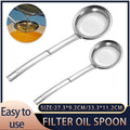 Fine Mesh Stainless Steel Oil Filter Spoon - Small (27.3cm) - view 2