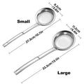 Fine Mesh Stainless Steel Oil Filter Spoon - Small (27.3cm) - view 4