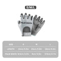 Fingerless Sports Gloves - Grey, Size M (Length 15 cm, Palm Width 9 cm) - view 3
