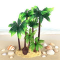 Fish Tank Coconut Tree Decoration, Plastic Simulated Palms for Freshwater and Saltwater - view 4