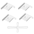 Fish Tank Corner Protectors, Pack of 5 - White, Large (48 x 48 x 12 mm)