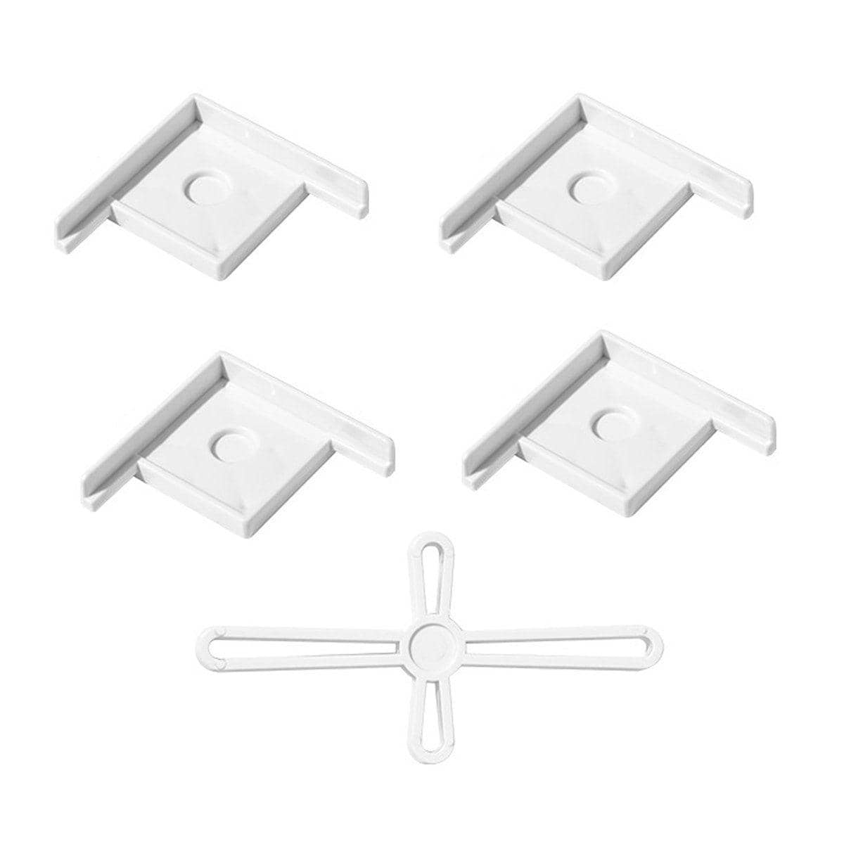 Fish Tank Corner Protectors, Pack of 5 - White, Small (37 x 31 x 12 mm)