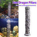 Fish Tank Decoration Nine Dragon Column Chinese Style Aquarium Ornament