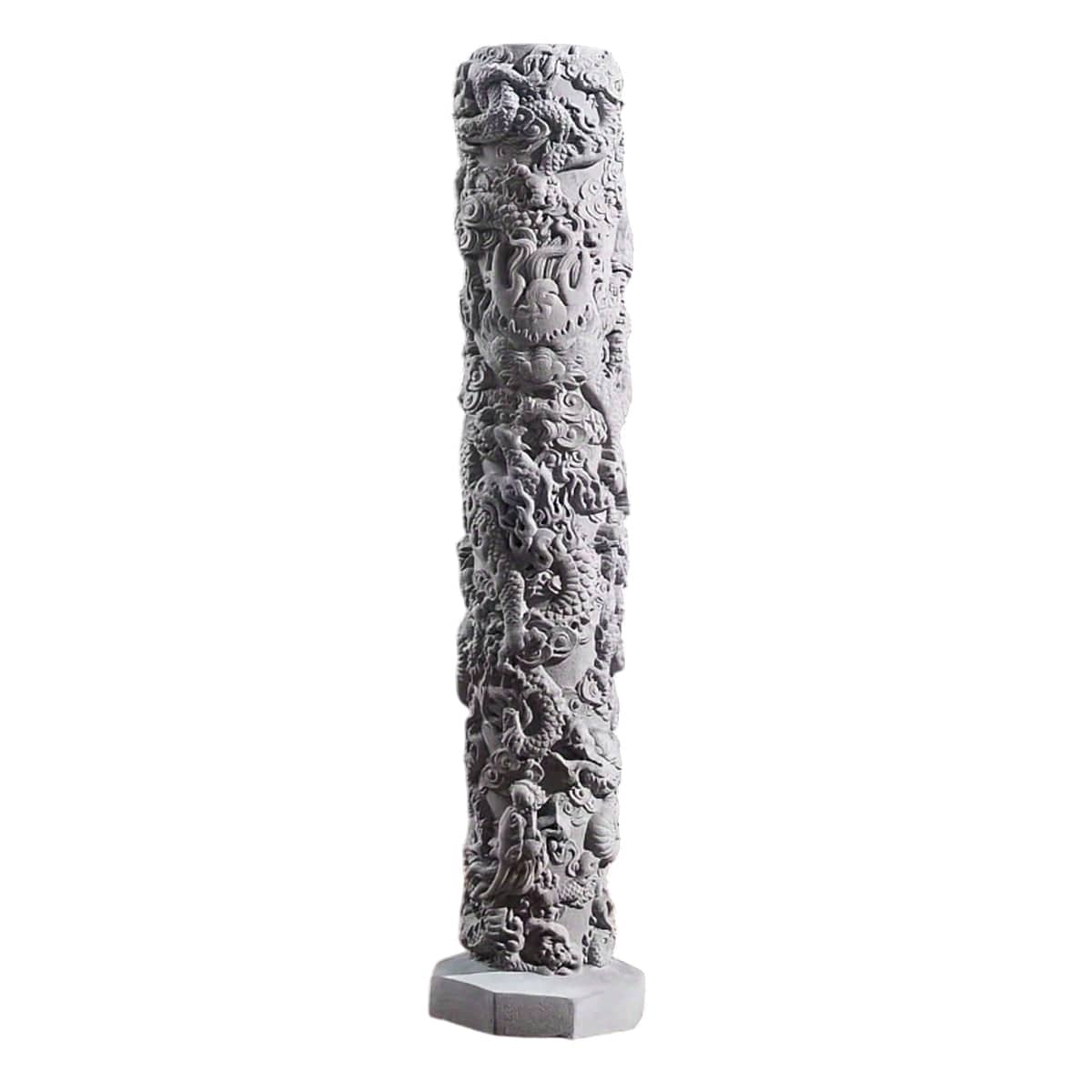 Fish Tank Decoration Nine Dragon Column Chinese Style Aquarium Ornament - view 2