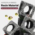 Fish Tank Shrimp Shelter House Square Stone Cave Aquarium Breeding Hiding Decor - Three Cube Cluster - view 5