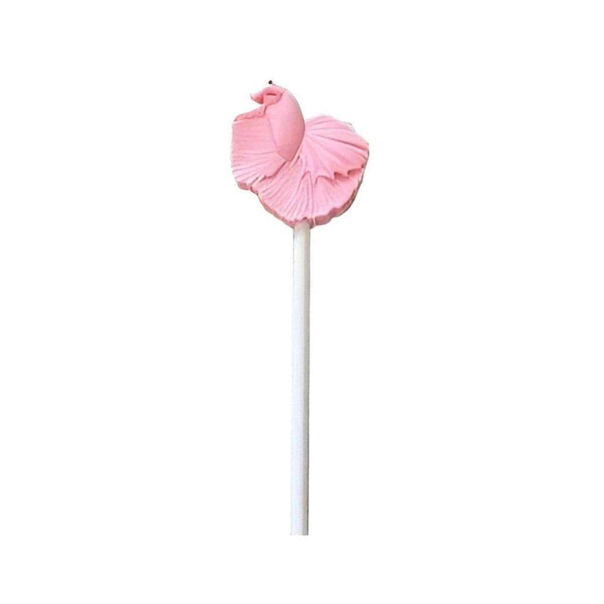 Fish Teaser Stick Toy for Aquarium Fish - Pink