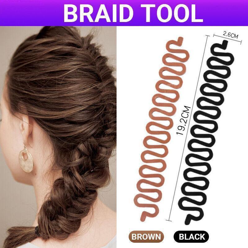 Fishbone French Braid Hair Styling Tool - Black - view 2