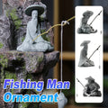 Fisherman Statue Aquarium Ornament - Angler - view 2
