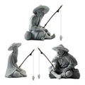 Fisherman Statue Aquarium Ornament - Angler - view 3