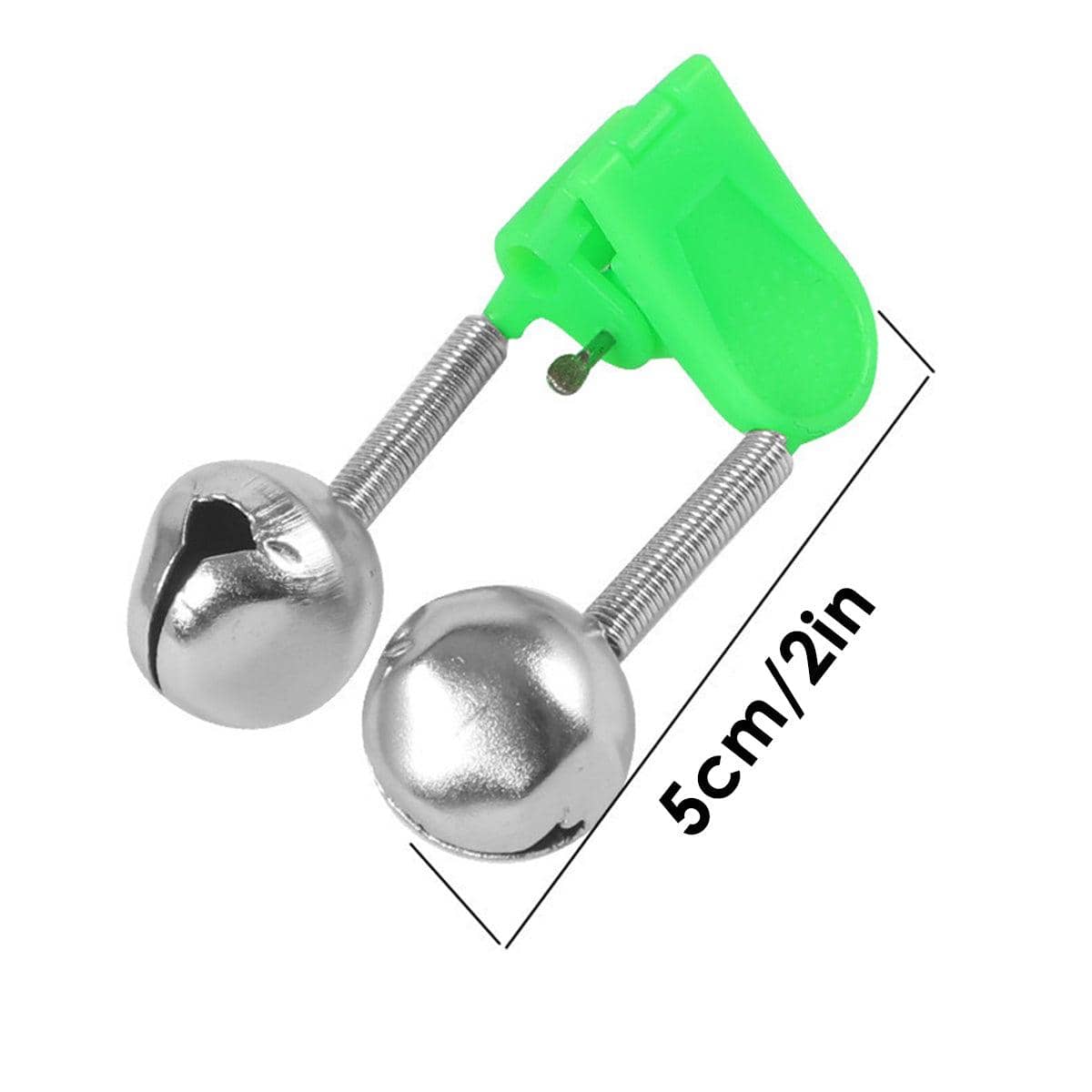 Fishing Bite Alarm Bells with Plastic Rod Clip, Pack of 50 - view 3