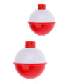 Fishing Bobbers Set, 50 Pack - Red and White Snap-On - view 2