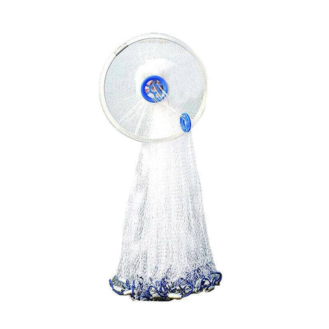 Fishing Cast Net with Hand Rope - 2.4 m Diameter (240 cm)