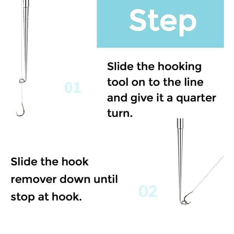 Fishing Hook Remover with ABS Handle, 17.5 cm - Blue - view 3