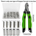 Fishing Line Crimping Pliers Set with Copper Ferrules - Single Hole - view 4