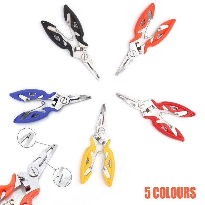 Fishing Pliers with Line Cutter and Split Ring Tool - Red - view 2