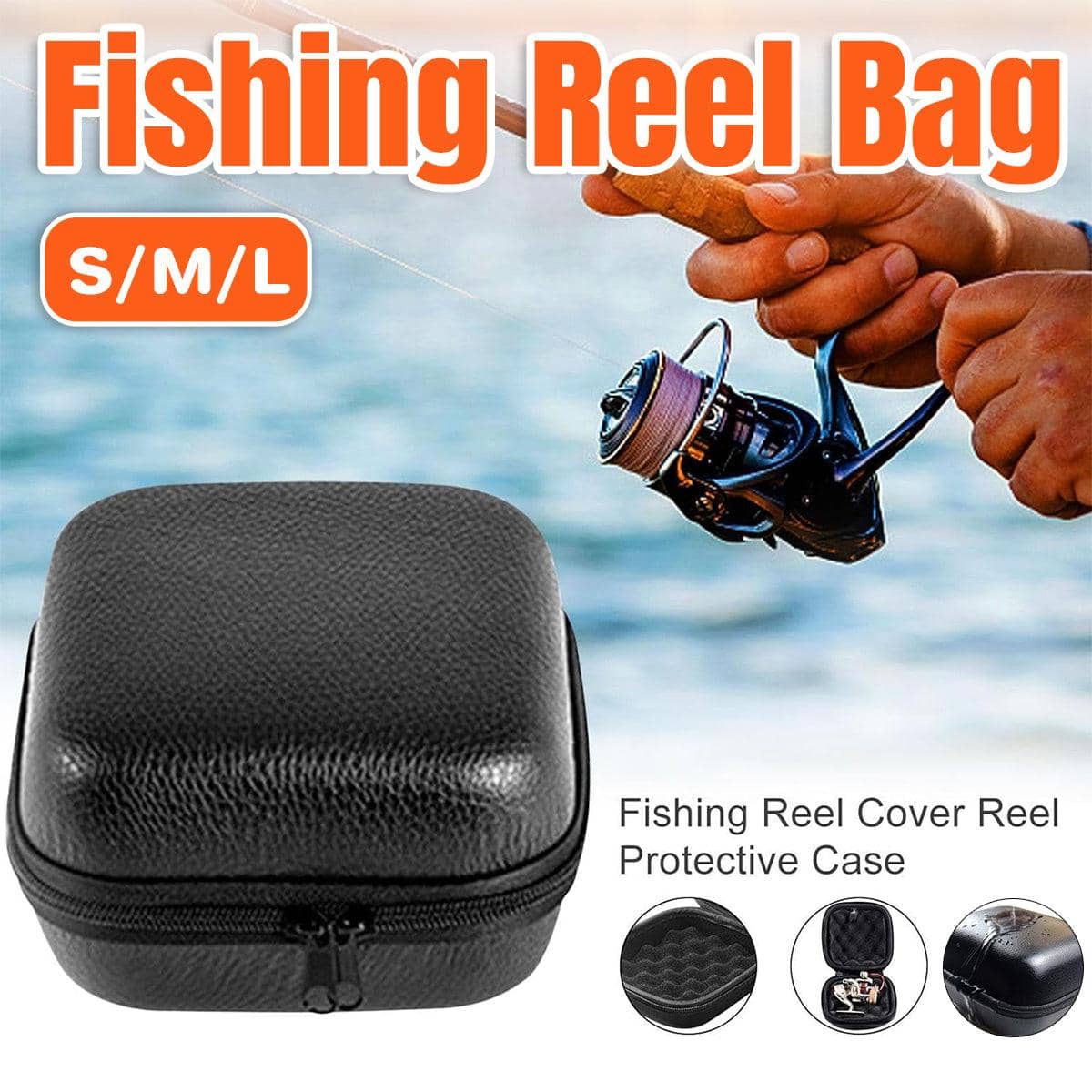 Fishing Reel Storage Case with Shockproof Foam, Gear Organiser - Size S (16 x 16 x 9 cm) - view 2