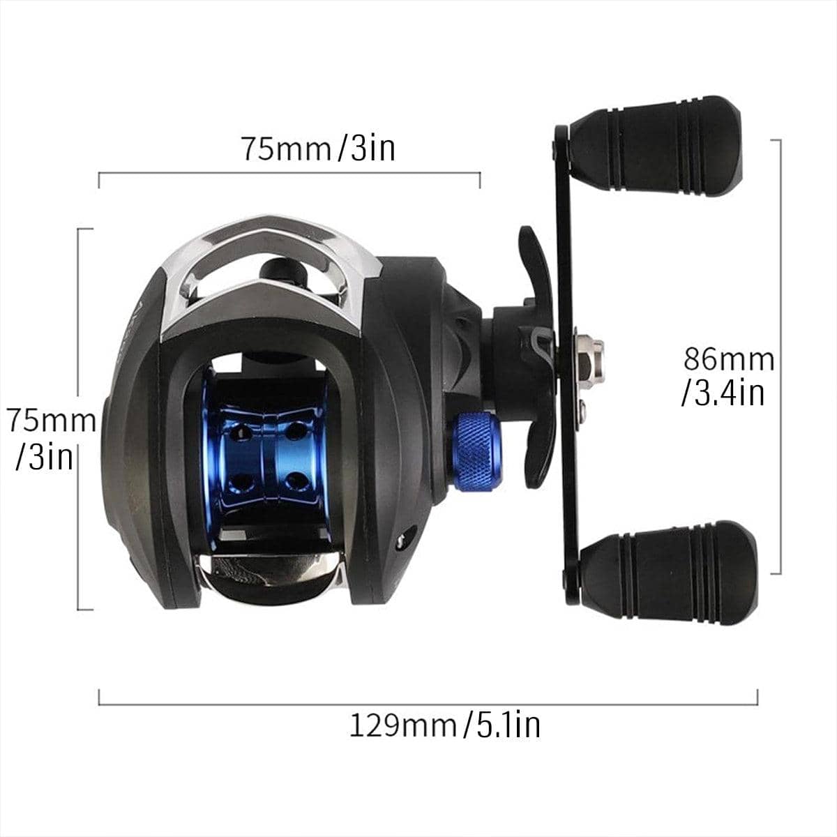 Fishing Reel with Anti-Tangle Line System - Right Hand - view 4
