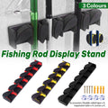 Fishing Rod Display Rack Vertical Horizontal Plastic Bracket for 6 Rods - Yellow - view 2