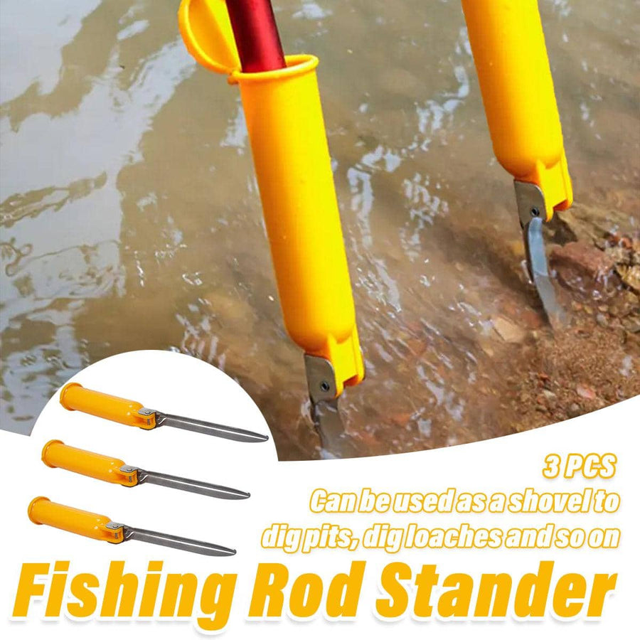 Fishing Rod Holder Ground Spike Stand, Pack of 3