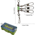 Fishing Snap Swivel Rig with Green Beads and Storage Box, Pack of 15 - 2.8 x 4.3 cm - view 4